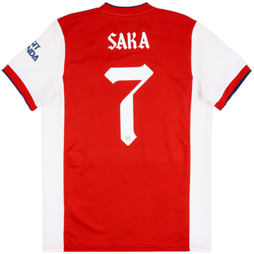 2021-22 Arsenal Home Shirt Saka #7 - 6/10 - (L)