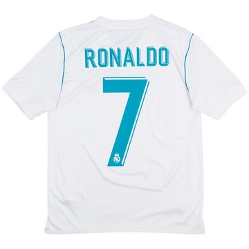 2017-18 Real Madrid Home Shirt Ronaldo #7 - 8/10 - (13-14 Years)
