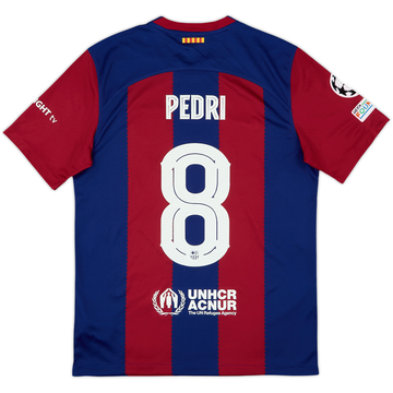 2023-24 Barcelona Home Shirt Pedri #8 - 8/10 - (M)