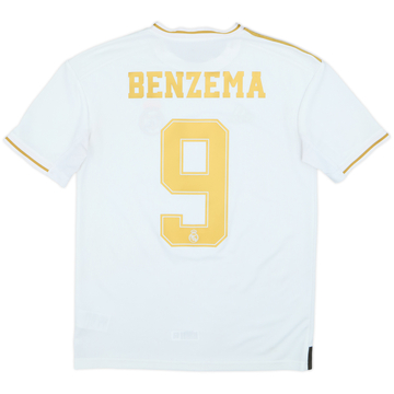 2019-20 Real Madrid Home Shirt Benzema #9 - 7/10 - (15-16 Years)