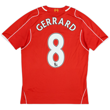 2014-15 Liverpool Home Shirt Gerrard #8 - 6/10 - (M)