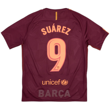 2017-18 Barcelona Third Shirt Suarez #9 - 8/10 - (M)