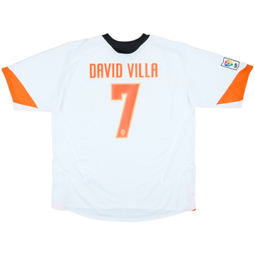 2005-06 Valencia Home Shirt David Villa #7 - 10/10 - (XXL)
