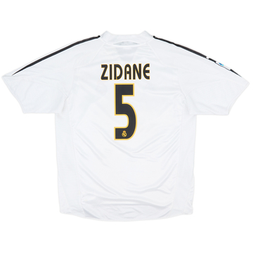 2004-05 Real Madrid Home Shirt Zidane #5 - 5/10 - (L)