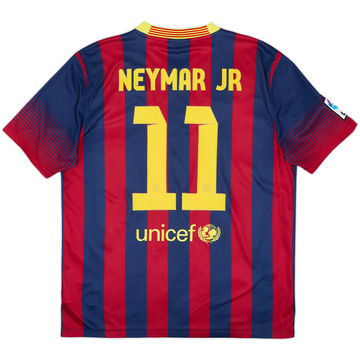 2013-14 Barcelona Home Shirt Neymar Jr #11 - 7/10 - (L)