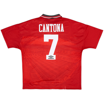1994-96 Manchester United Home Shirt Cantona #7 - 5/10 - (XL)