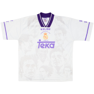 1996-97 Real Madrid Kelme 'Campeon de Liga' Shirt - 5/10 - (L)