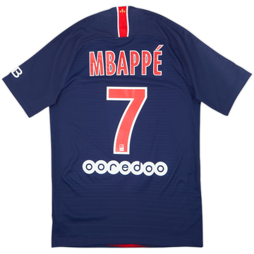2018-19 Paris Saint-Germain Authentic Home Shirt Mbappe #7 - 10/10 - (S)
