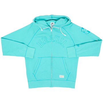 2013-14 Brazil Nike Hooded Track Jacket - 7/10 - (M)