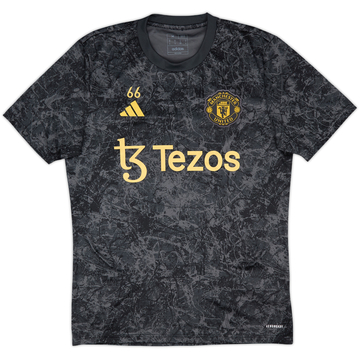 2023-24 Manchester United adidas Player Issue Training Shirt #66 - 10/10 - (M)