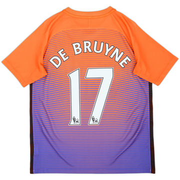 2016-17 Manchester City Third Shirt De Bruyne #17 - 6/10 - (13-15 Years)