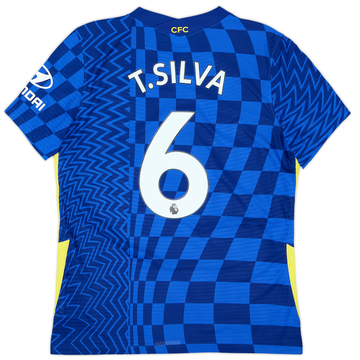 Camiseta Auténtica de local del Chelsea 2021-22 T.Silva #6 - 8/10 - (L)