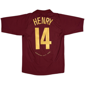 2005-06 Arsenal Home Shirt Henry #14 - 8/10 - (M)