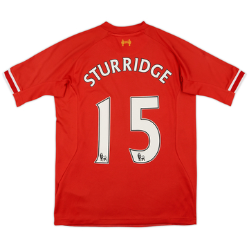 2013-14 Liverpool Home Shirt Sturridge #15 - 6/10 - (15-16 Years)