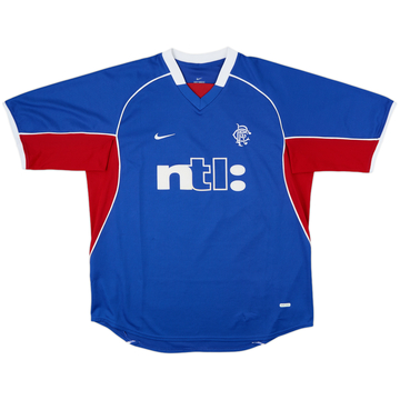 2001-02 Rangers Home Shirt - 9/10 - (L)