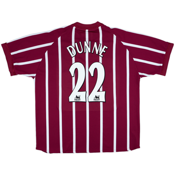 2002-03 Manchester City Third Shirt Dunne #22 - 8/10 - (XXL)