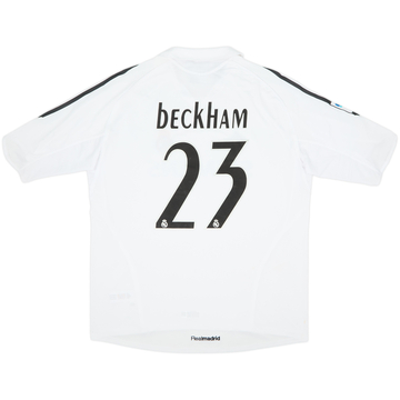 2005-06 Real Madrid Home Shirt Beckham #23 (XL)