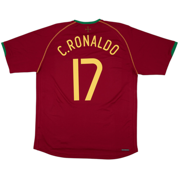 2006-08 Portugal Home Shirt C.Ronaldo #17 - 9/10 - (XL)