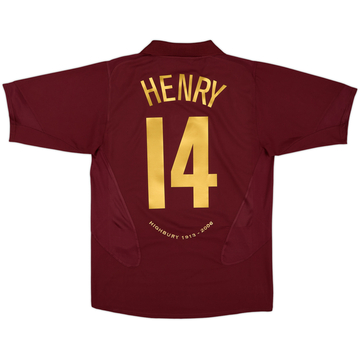 2005-06 Arsenal Home Shirt Henry #14 - 8/10 - (M)