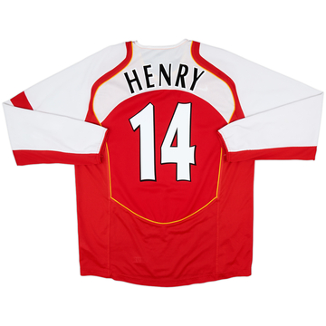 2004-05 Arsenal Home L/S Shirt Henry #14 - 10/10 - (L)