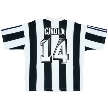 1995-97 Newcastle Home Shirt Ginola #14 - 8/10 - (L)