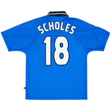 1996-98 Manchester United Third Shirt Scholes #18 - 5/10 - (M)