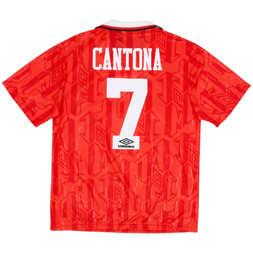 1992-94 Manchester United Home Shirt Cantona #7 - 8/10 - (M)