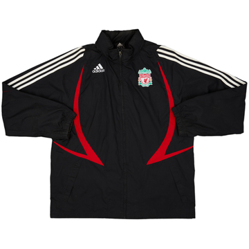 2007-08 Liverpool adidas Hooded Rain Jacket - 8/10 - (M/L)