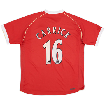 2006-07 Manchester United Home Shirt Carrick #16 - 6/10 - (L)