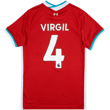 2020-21 Liverpool Home Shirt Virgil #4 - 4/10 - (S)