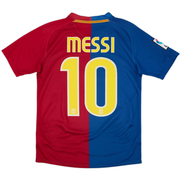 2008-09 Barcelona Home Shirt Messi #10 - 8/10 - (L.Boys)