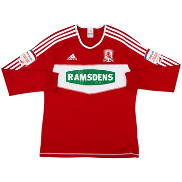 2012-13 Middlesbrough Home L/S Shirt - 5/10 - (L)