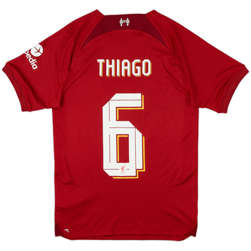 2022-23 Liverpool Home Shirt Thiago #6 - 8/10 - (XS)