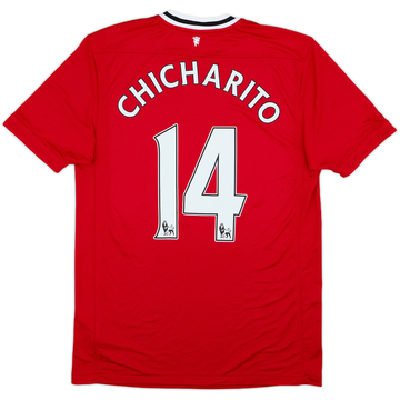 2011-12 Manchester United Home Shirt Chicharito #14 - 7/10 - (M)