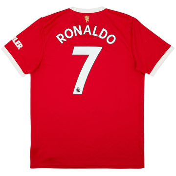 2021-22 Manchester United Home Shirt Ronaldo #7 - 8/10 - (L)