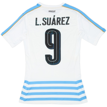 2016-17 Uruguay Authentic (ACTV Fit) Away Shirt Suarez #9 - 6/10 - (M)