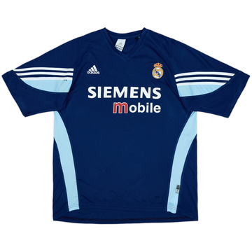 2003-04 Real Madrid Player Issue adidas Training Shirt - 8/10 - (XL)