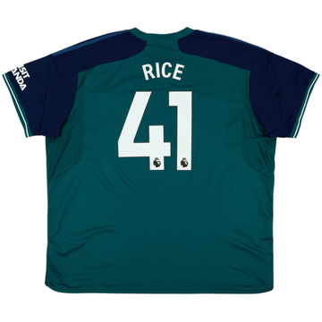 2023-24 Arsenal Third Shirt Rice #41 - 8/10 - (3XL)
