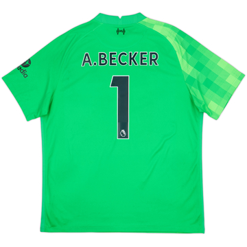 2021-22 Liverpool GK S/S Shirt A.Becker #1 - 8/10 - (XL)