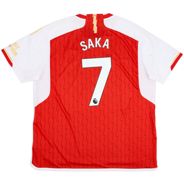 2023-24 Arsenal Home Shirt Saka #7 - 8/10 - (XL)