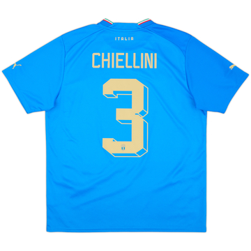 2022-23 Italy Home Shirt Chiellini #3 - 10/10 - (L)