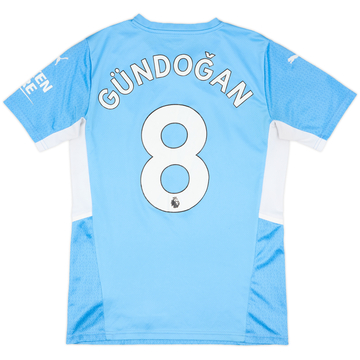 2021-22 Manchester City Home Shirt Gundogan #8 - 7/10 - (S)