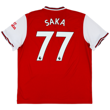 2019-20 Arsenal Home Shirt Saka #77 - 6/10 - (XL)