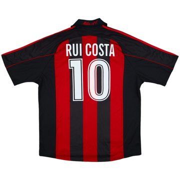 2000-02 AC Milan Home Shirt Rui Costa #10 - 9/10 - (XL)