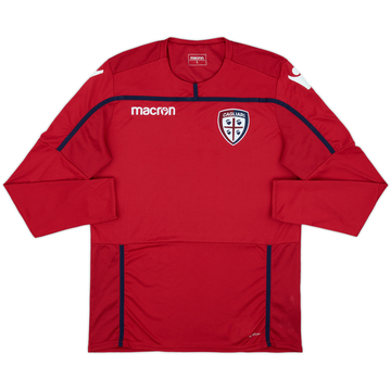2018-19 Cagliari Macron Training L/S Shirt - 8/10 - (L)