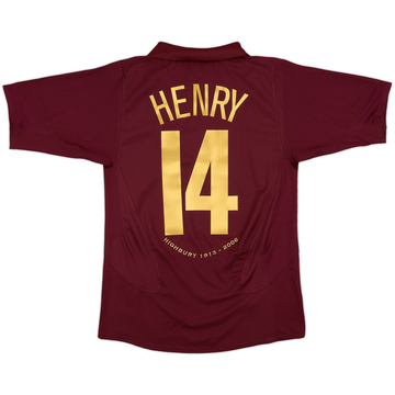 2005-06 Arsenal Home Shirt Henry #14 - 8/10 - (S)