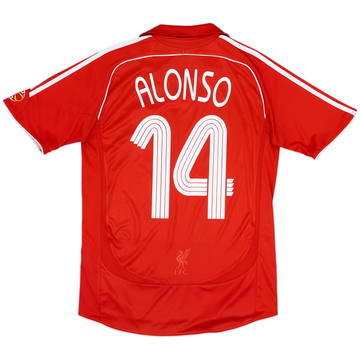 2006-08 Liverpool Home Shirt Alonso #14 - 6/10 - (S)