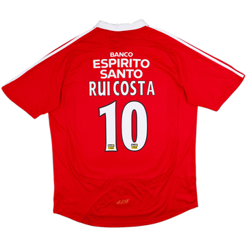 2007-08 Benfica Home Shirt Rui Costa #10 - 8/10 - (XXL)