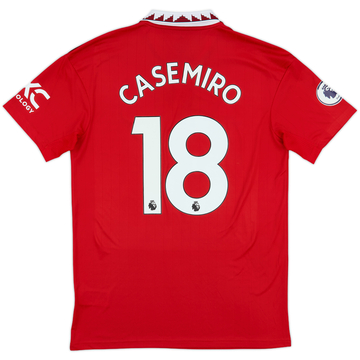 2022-23 Manchester United Home Shirt Casemiro #18 - 8/10 - (M)