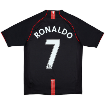 2007-08 Manchester United Away Shirt Ronaldo #7 - 8/10 - (XL.Boys)